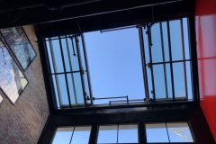 Retractable Skylight in Restaurant