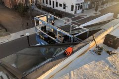 Retractable Skylight in Restaurant