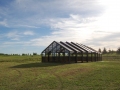 Retractable airplane hangar