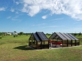 Retractable airplane hangar