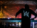 DJ in event area with retractable roof