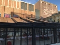 retractable patio structure with opening walls