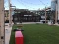 Retractable roof patio structure
