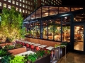 Opening walls on restaurant patio structure