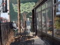 Opening folding walls on restaurant