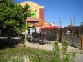 Restaurant patio uncovered