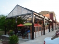 Minnesotan Market and Cafe patio with retractable roof for rain and snow covering