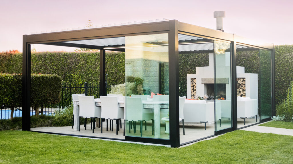 Add Outdoor Seating With Glass Enclosure